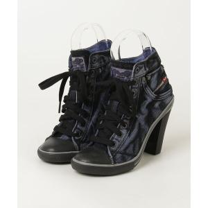 「DIESEL」 シューズ 24cm ネイビー レディース
