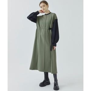 「A + TOKYO」 長袖ワンピース FREE グリーン レディース