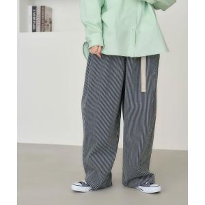 「studio CLIP」 イージーパンツ LARGE ネイビー レディース