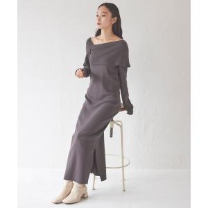 「Stylevoice for xxx」 ニットワンピース FREE グレー レディース