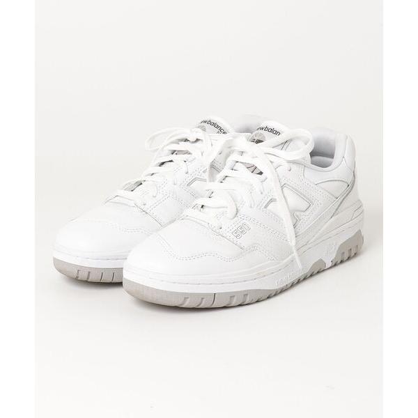 「New Balance」 ローカットスニーカー 24.5cm ホワイト レディース