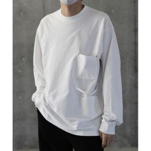 「y/m by れぽすけ」 長袖Tシャツ MEDIUM ホワイト メンズ