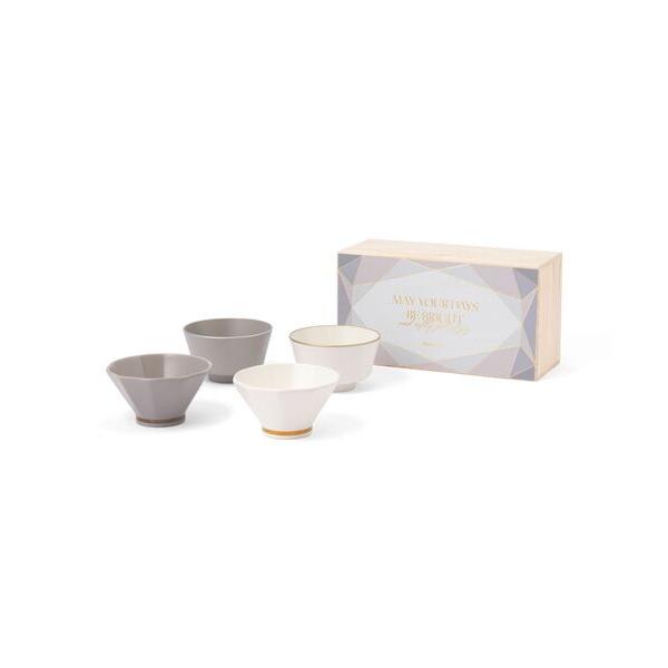食器 ペアギフト 茶碗＆汁椀セット ダイヤ ギフト プレゼント 結婚祝い 4個セット