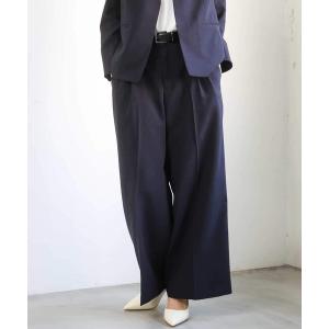 ワイドパンツ パンツ 「セットアップ対応」ツイードライク　ワイドパンツ レディース