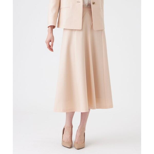 スカート 「美シリーズ・セットアップ対応・ウォッシャブル」オックスストレッチフレアスカート