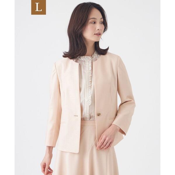 ジャケット ノーカラージャケット 「L」「美シリーズ・セットアップ対応・ウォッシャブル」オックススト...