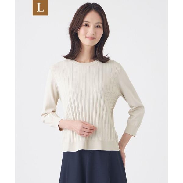 ニット セーター 「L」「ウォッシャブル」ヴィスコースストレッチプルオーバー レディース