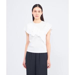 tシャツ 半袖 「WEB＆一部店舗限定」フリルレイヤーコンビ デザインカットソー レディース