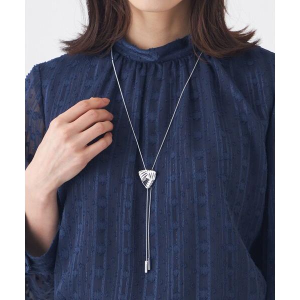 ネックレス メタル幾何スライドネックレス レディース