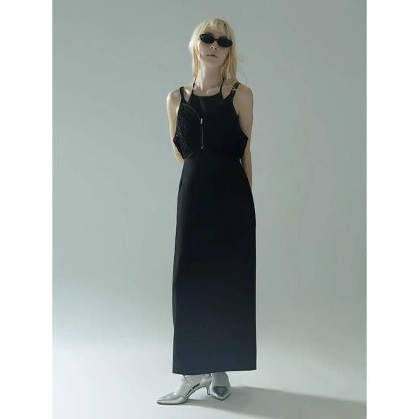 ワンピース CORD EMBROIDERY BUSTIER LAYERED DRESS