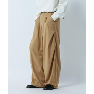 ワイドパンツ スラックス ARCH TUCK 3D SILHOUETTE SLACKS/3Dシルエットスラックス メンズ