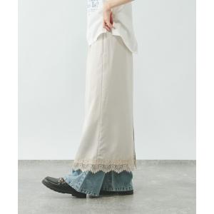 スカート サテンレーススカート/661715