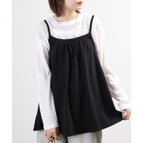 tシャツ フレアキャミチュニックワンピ レディース
