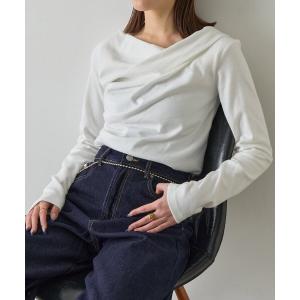 tシャツ スムース天竺ドレープPO レディース