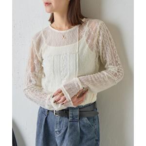 tシャツ レースパッチワークトップス レディース