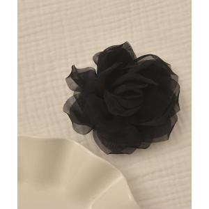 ブローチ 「float」フラワーモチーフ シフォン素材 ブローチ/コサージュ「21色展開/マルチウェイ/ドレス/結婚式/成人式/卒業式/入学式/着物/浴衣」