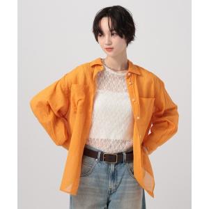 ブラウス シャツ 「夏まで着られる」コットンシアーシャツ レディース