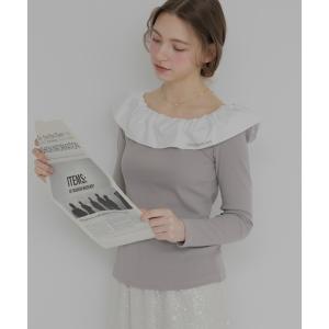 tシャツ フリルオフショルトップ レディース
