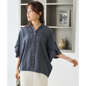 ブラウス シャツ スキッパーフリル衿ブラウス レディース