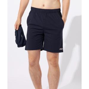 uvカット 水着 「FILA:フィラ」メンズフィットネススイム水着+スイムキャップセット メンズ