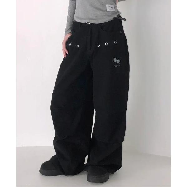 パンツ COIRISブランド直輸入正規品/ドレンバッグダーティロゴパラシュートコットンパンツ 男女共...