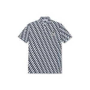 uvカット ポロシャツ MENS PLAYERS EDITION 幾何柄ポロ メンズ