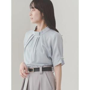 ブラウス シャツ 入学式 卒業式 フロントパールタックブラウス レディース