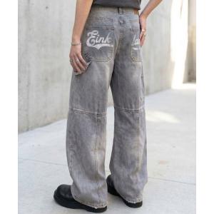 ジーンズ デニム デニムパンツ ワイドカーブデニムパンツ レディース メンズ