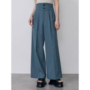 スラックス パンツ 「接触冷感」ハイウエストセンプレワイドパンツ「セットアップ着用可」 レディース