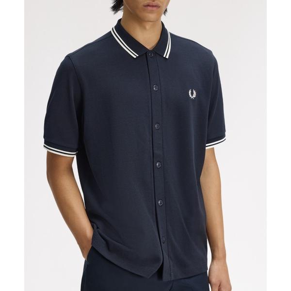 フレッドペリー ポロシャツ 半袖 Button Through Polo Shirt／ボタンスルーポ...
