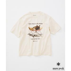 tシャツ snow peak / スノーピーク 別注 キャンプ ドッグ Tシャツ メンズ