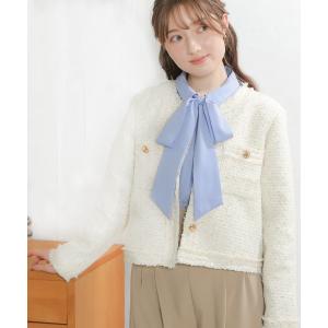 ブラウス シャツ リボンタイシャツブラウス レディース