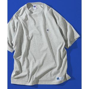 tシャツ 限定展開 RUSSELL ATHLETIC×FREAK'S STORE ラッセル アスレチック 別注 ビッグシルエット ワンポイントロゴ クルーネック Tシャツ