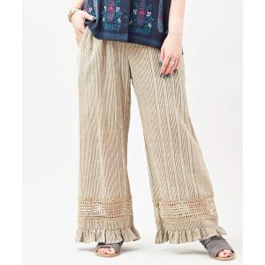パンツ 「チャイハネ」南インド綿ナナミィフリルパンツ レディース