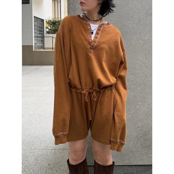 サロペット オーバーオール FAITH HENLEY NECK ROMPERS レディース