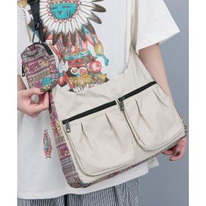 トートバッグ 立体ポケットショルダーバッグ レディース