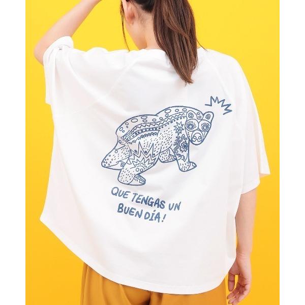 tシャツ Orale! アレブリヘプリントドルマンＴシャツ レディース
