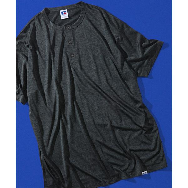 ヘンリーネック tシャツ 速乾 限定展開 RUSSELL ATHLETIC×FREAK'S STOR...