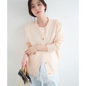 カーディガン 「WEB限定」ウォッシャブルクルーネックカーディガン レディース