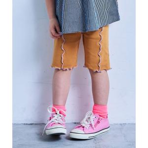 パンツ 無地メローバイカーパンツ キッズ 子供服 男の子 女の子