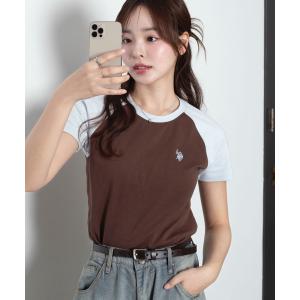 tシャツ ∴WEGO/「26年春夏新作」U.S. POLO ASSN.別注コンパクトTシャツ レディース