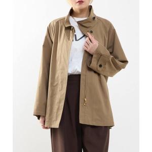 ブルゾン アウター Aラインスタンドコート レディース