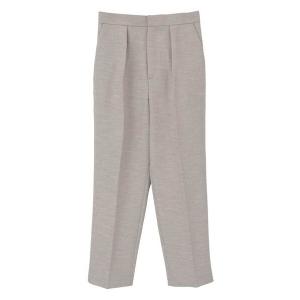 スラックス パンツ タックテーパードパンツ レディース