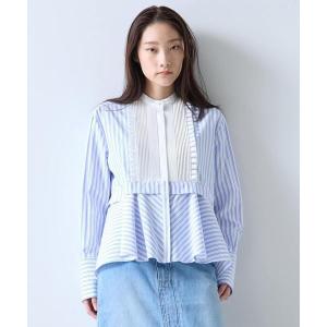 ブラウス シャツ 「別注」「MARILYN MOON/マリリンムーン」フロントフリルブラウス レディース