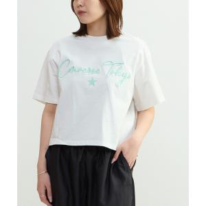 tシャツ LOGO EMBROIDERED TEE レディース