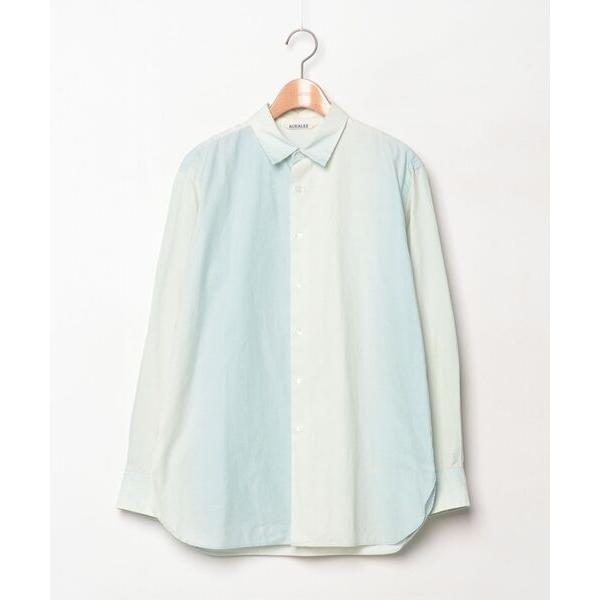 「AURALEE」 長袖シャツ 1 グリーン メンズ