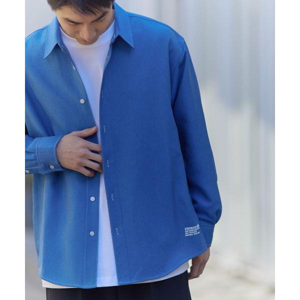 「ITEMS URBANRESEARCH」 長袖シャツ MEDIUM ライトブルー メンズ