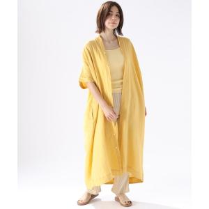 「niko and...」 半袖ワンピース LARGE イエロー レディース