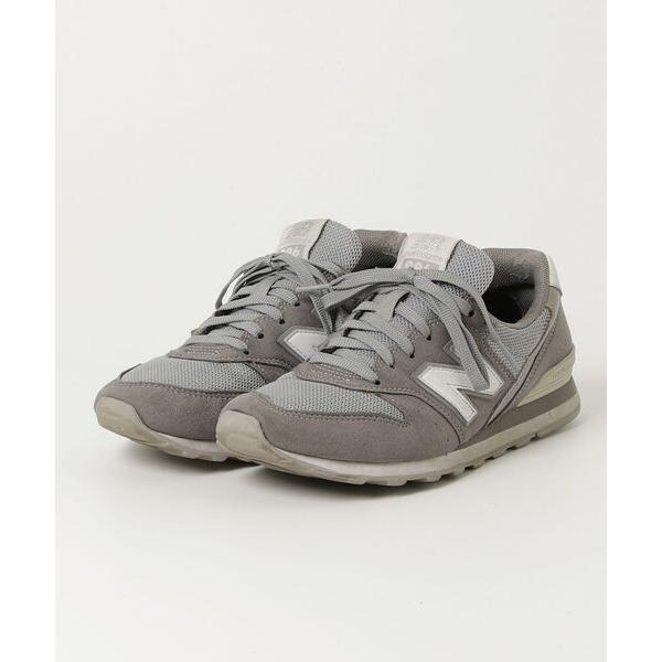 「New Balance」 ローカットスニーカー 24.0cm グレー レディース