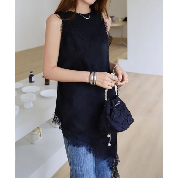 キャミソール 裾アシメ キャミワンピース